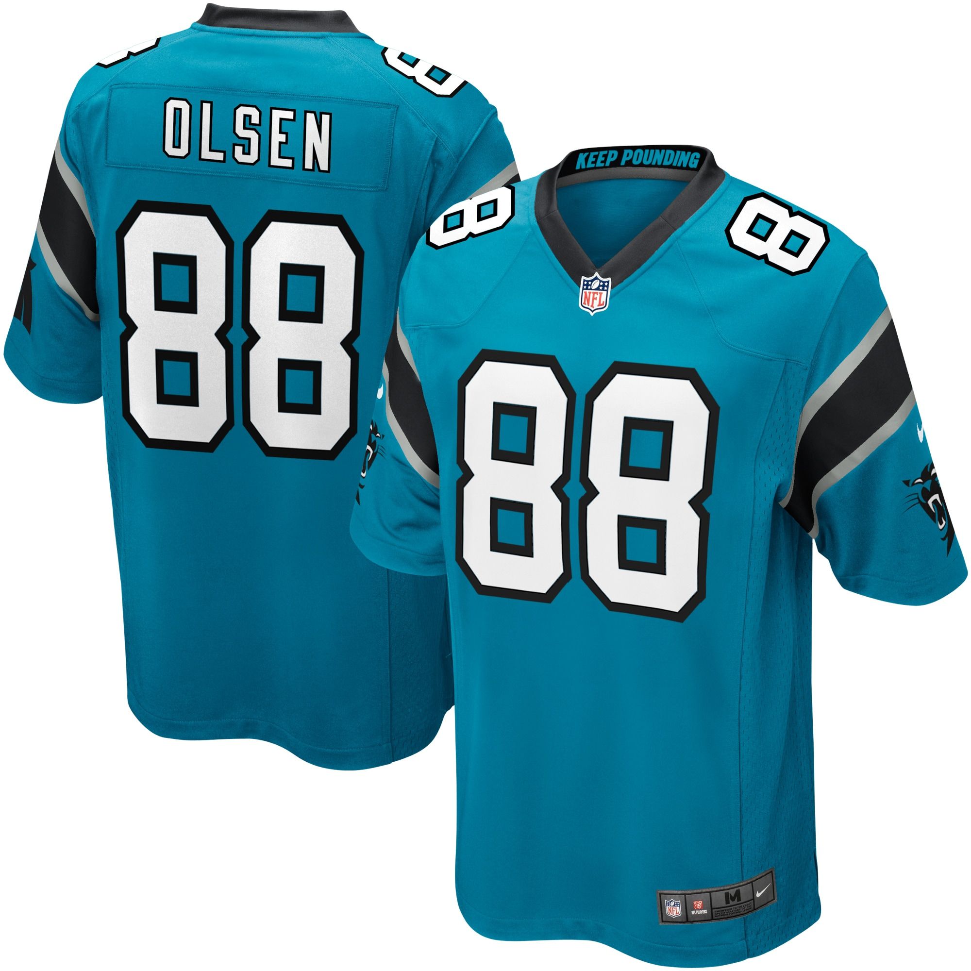 Men Carolina Panthers #88 Greg Olsen Nike Blue Player Game NFL Jersey->carolina panthers->NFL Jersey